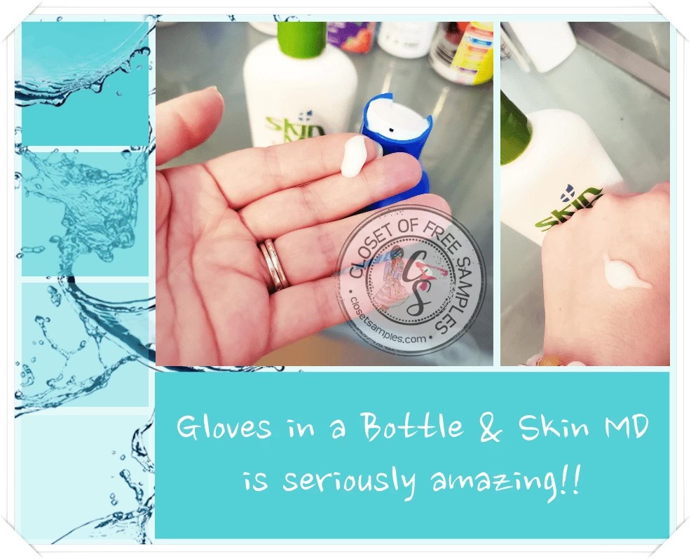 Glove in a Bottle and Skin MD Shielding Lotion Review Closet of Free