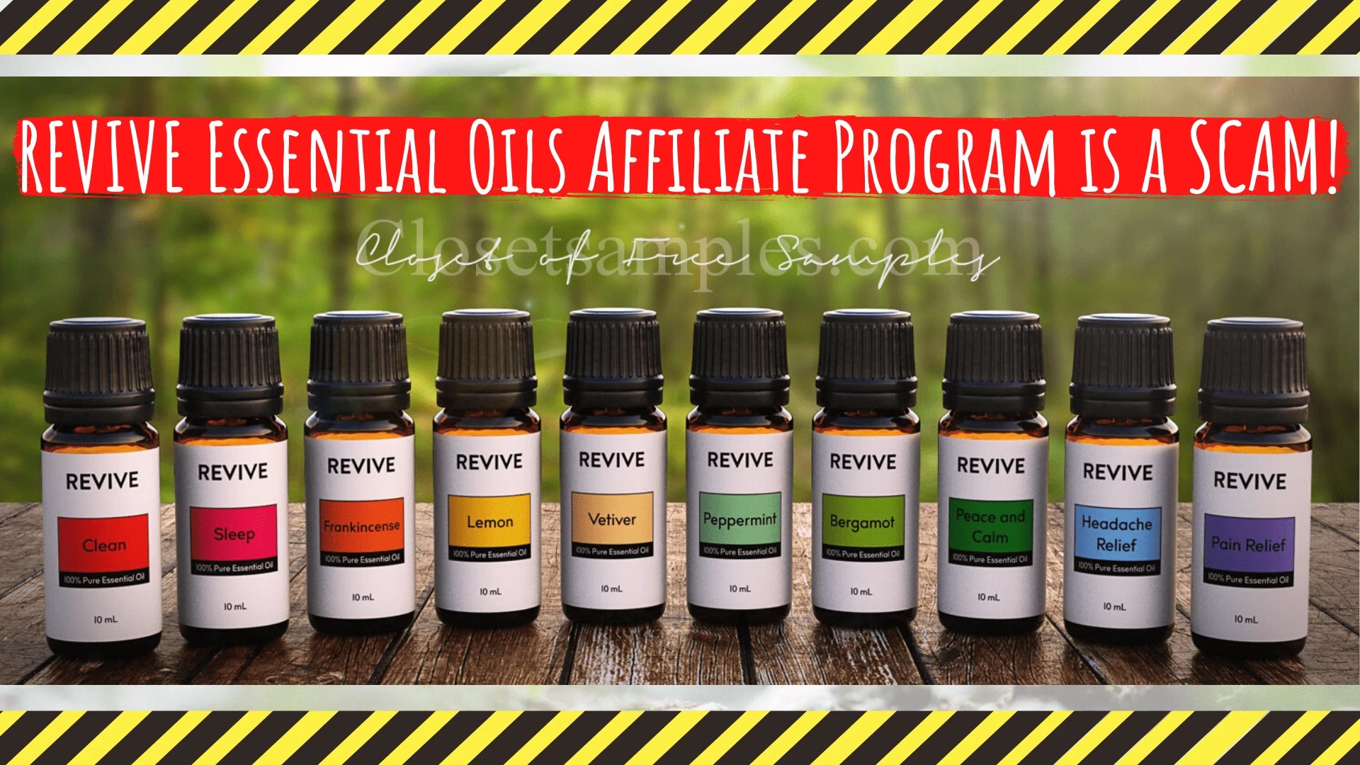 REVIVE Essential Oils Affiliate Program is a SCAM!