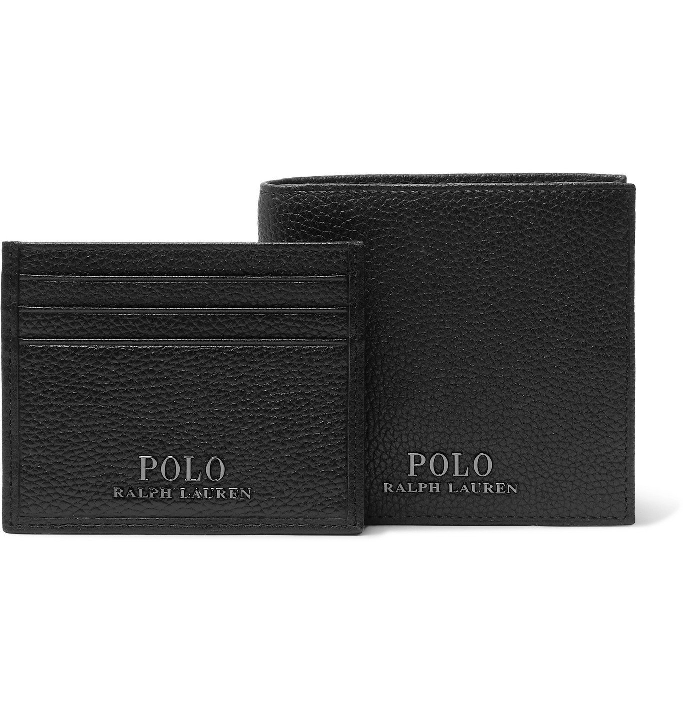 Polo Ralph Lauren FullGrain Leather Billfold Wallet And Cardholder