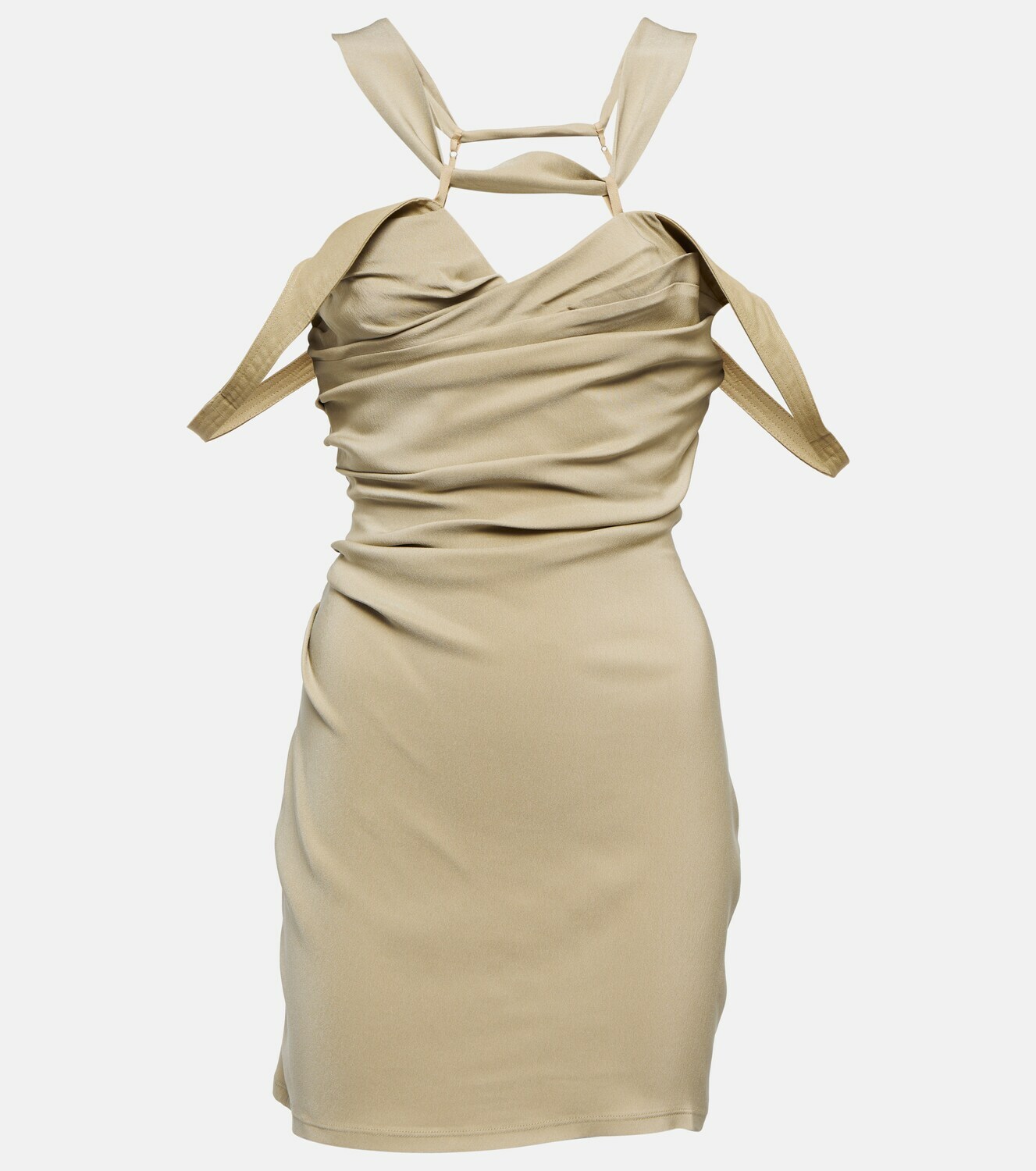 Jacquemus La Robe Soffio draped minidress Jacquemus