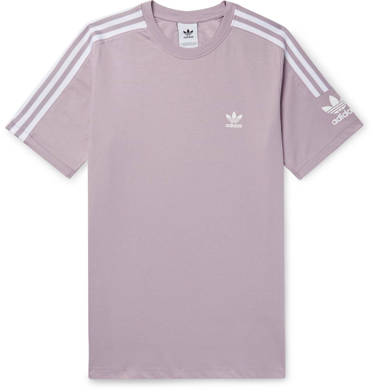adidas Originals LogoPrint CottonJersey TShirt Purple adidas