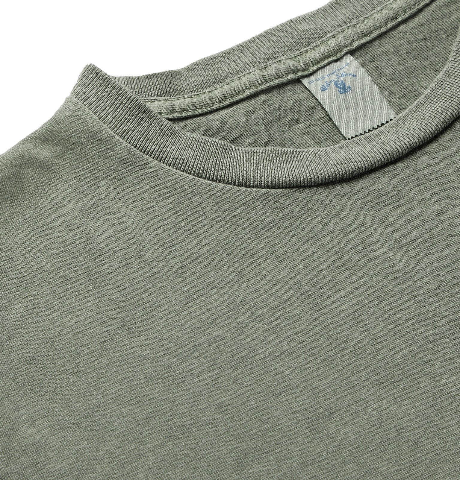 Velva Sheen PigmentDyed CottonJersey TShirt Green Velva Sheen