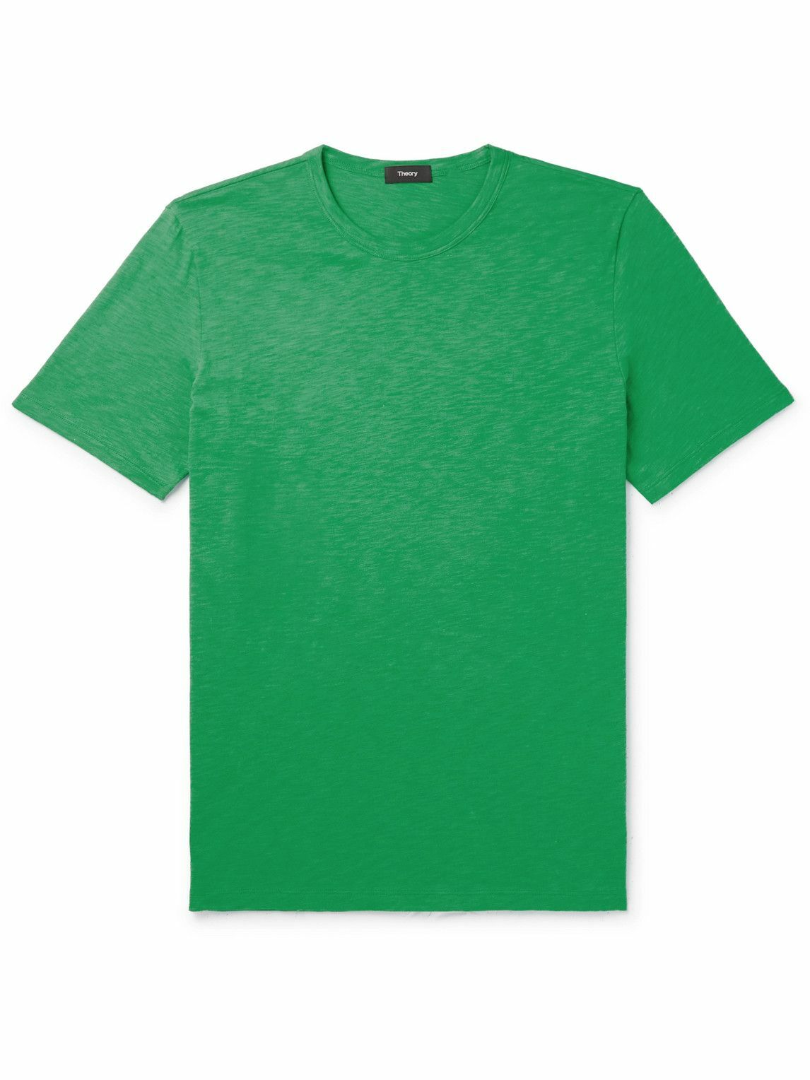 Theory Slub CottonJersey TShirt Green Theory