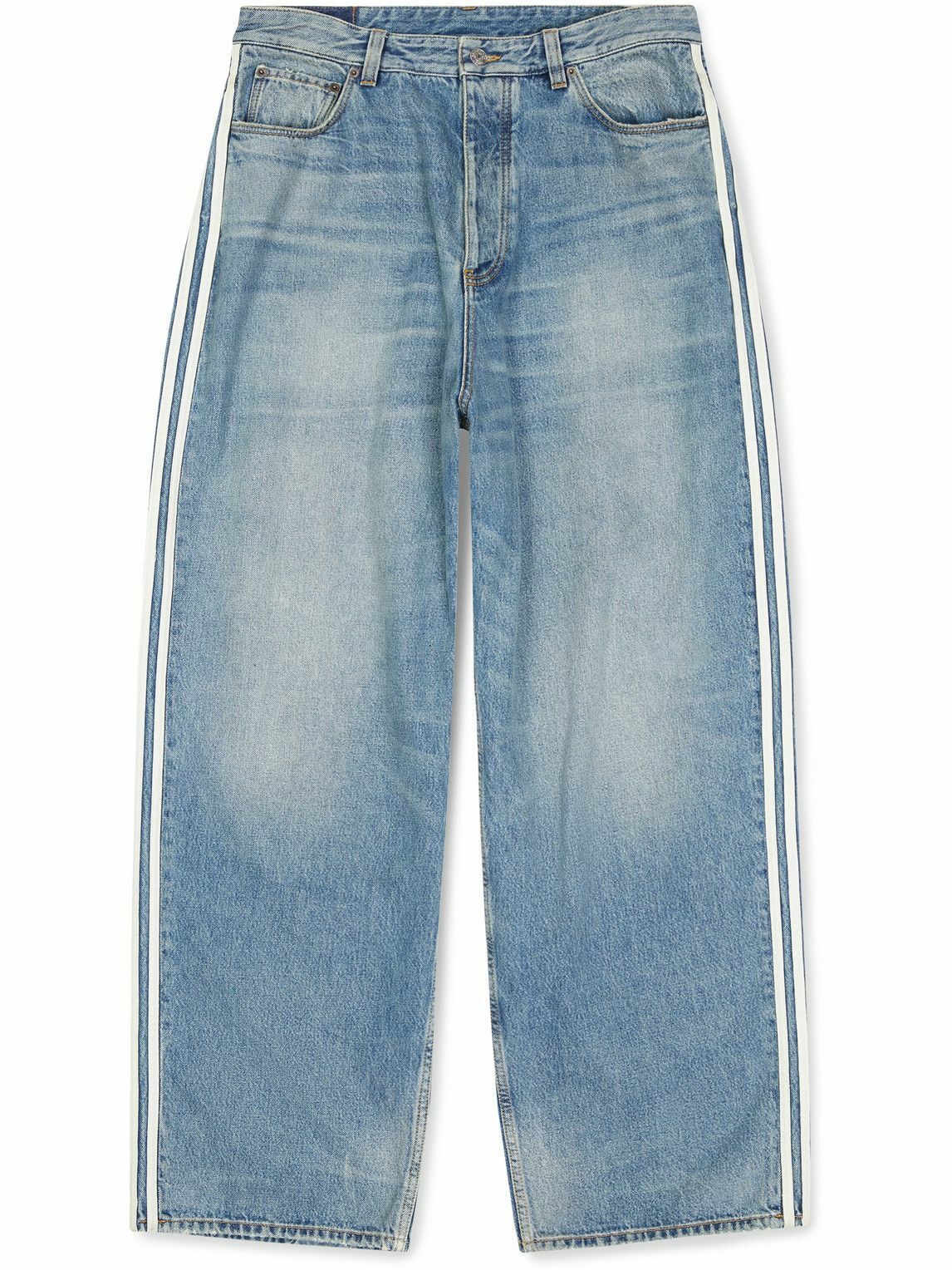 Balenciaga adidas StraightLeg Striped Jeans Blue Balenciaga