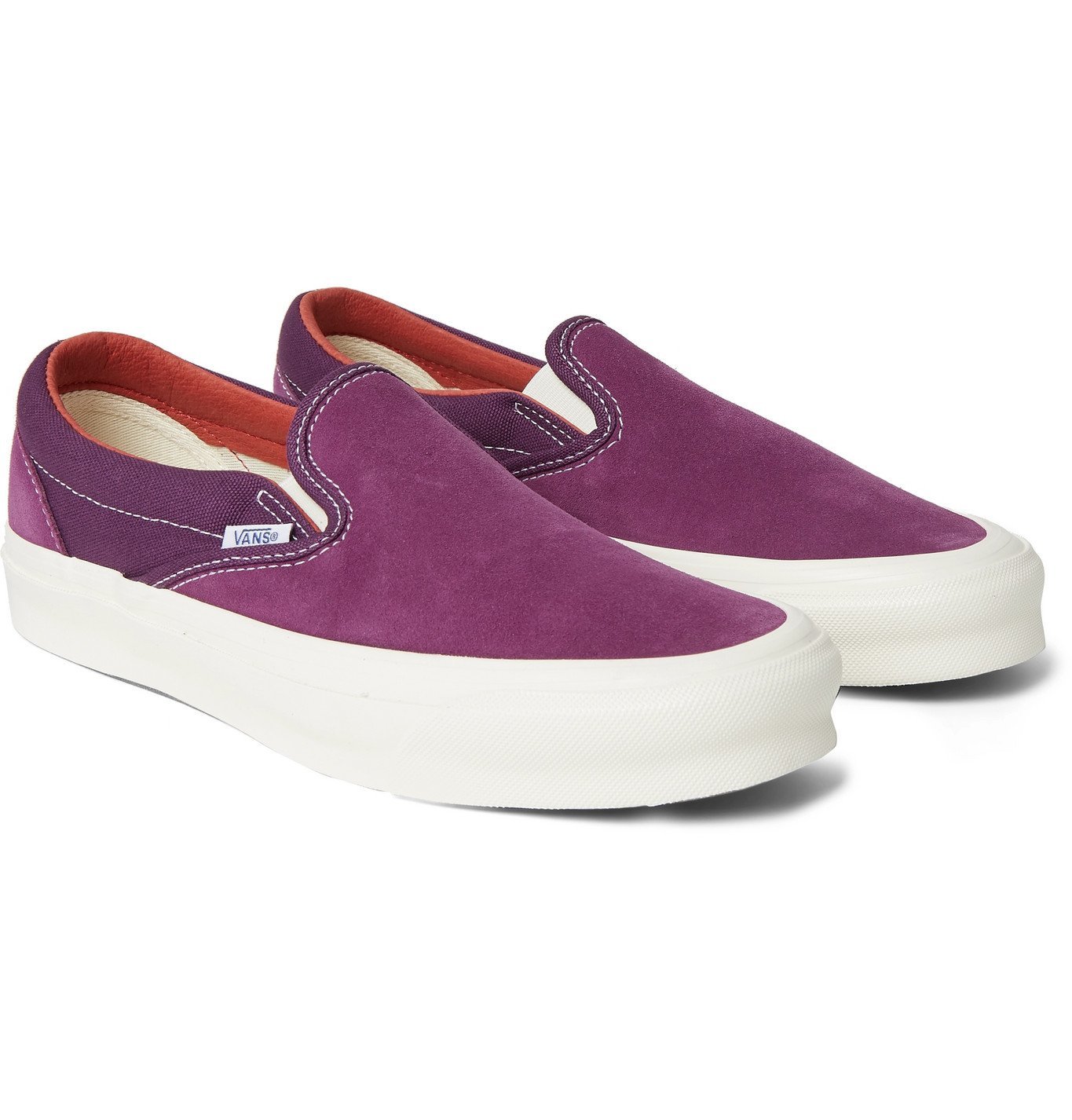Vans OG Classic LX Suede and Canvas SlipOn Sneakers Purple Vans