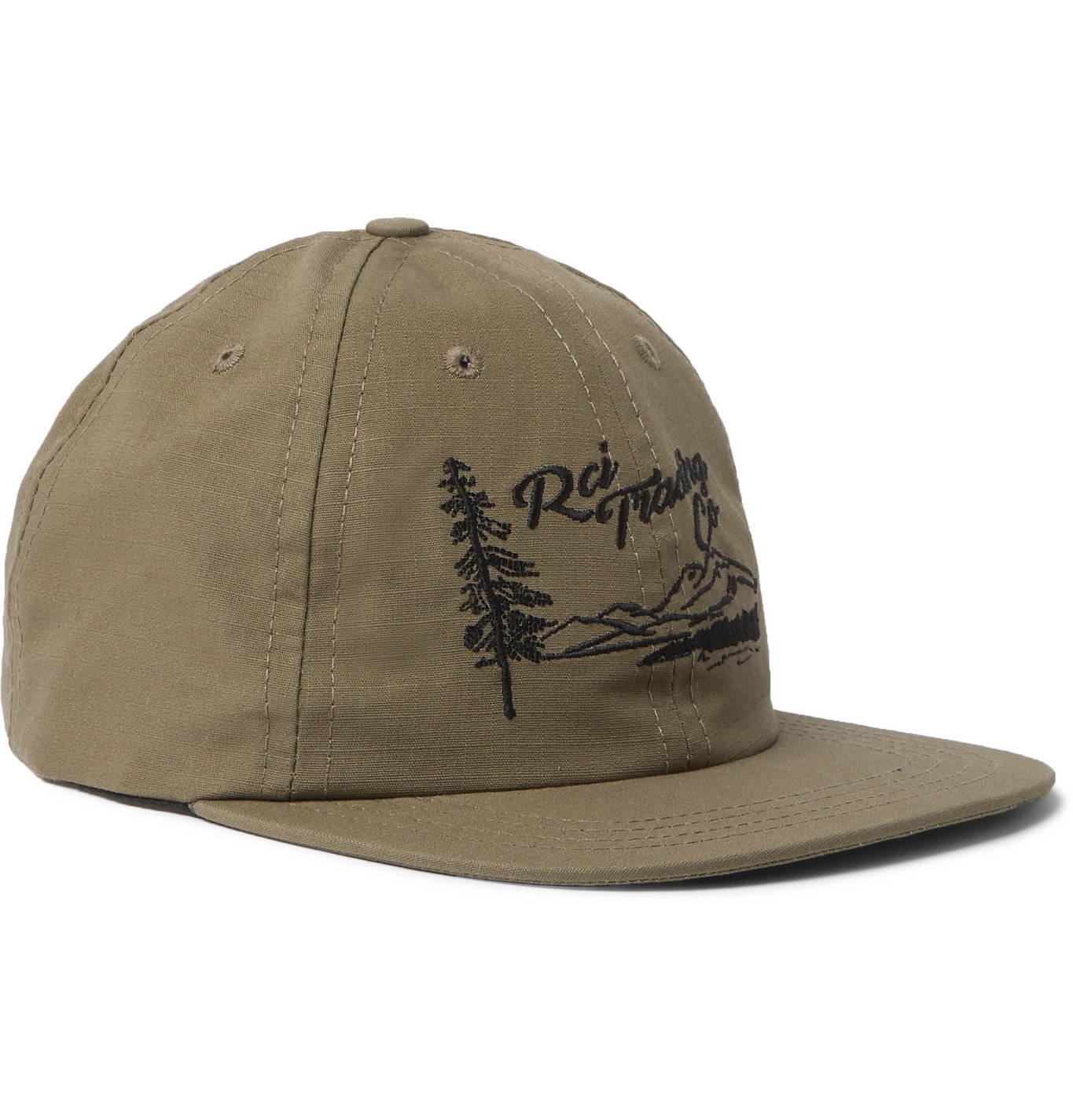 Reese Cooper® LogoEmbroidered CottonCanvas Baseball Cap Green