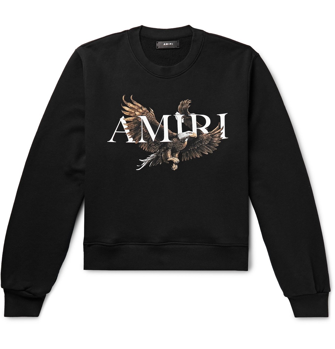 AMIRI Printed Loopback CottonJersey Sweatshirt Black Amiri