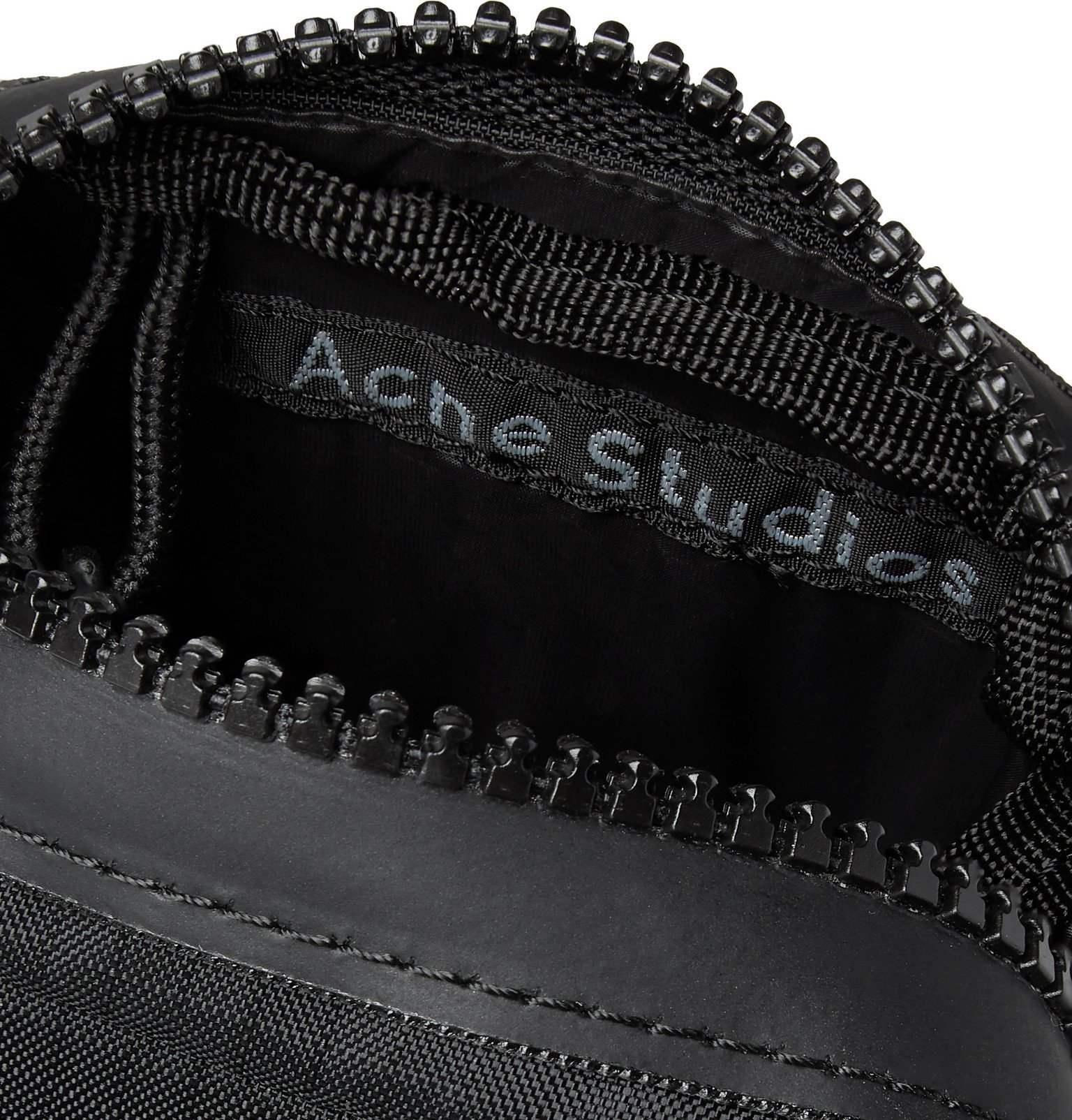 Acne Studios Arvel LogoAppliquéd Ripstop Messenger Bag Black Acne