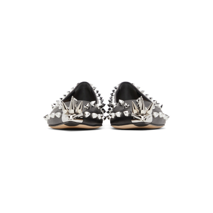 Alexander McQueen Black Punk Stud Ballerina Flats Alexander McQueen