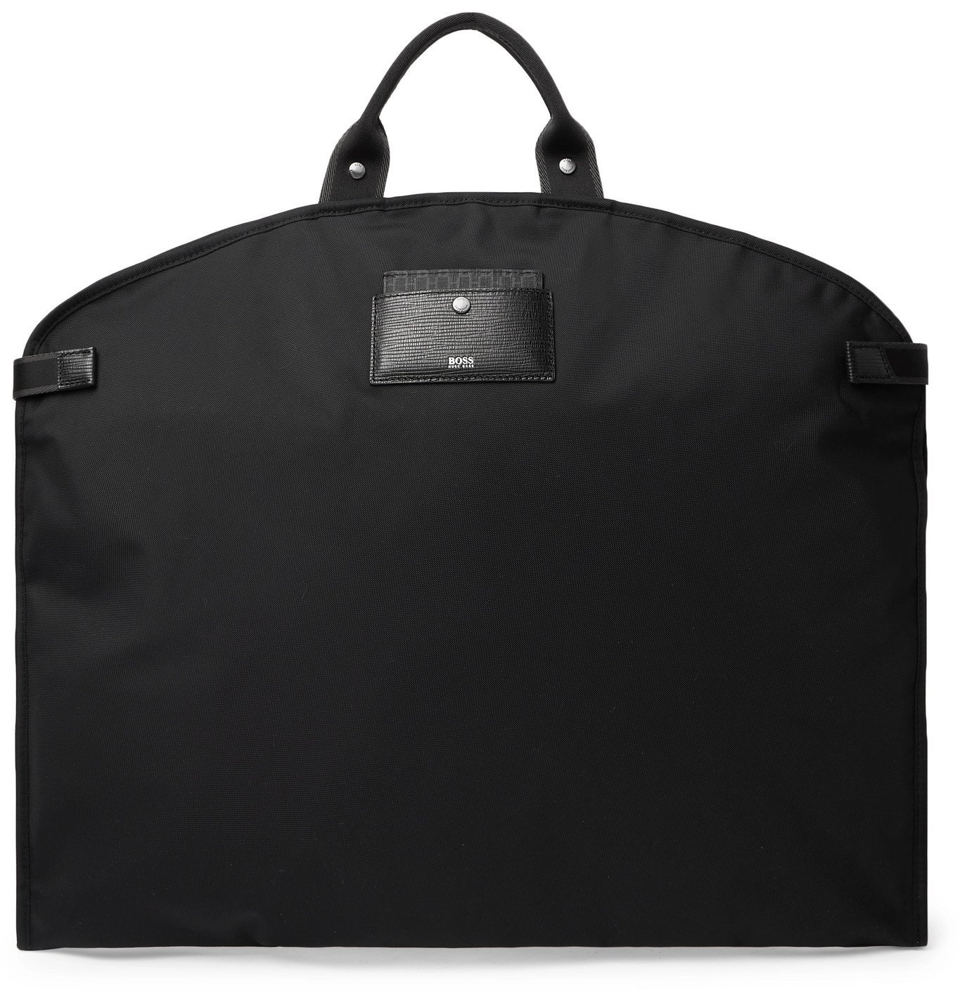 HUGO BOSS LeatherTrimmed Nylon Garment Bag Black Hugo Boss
