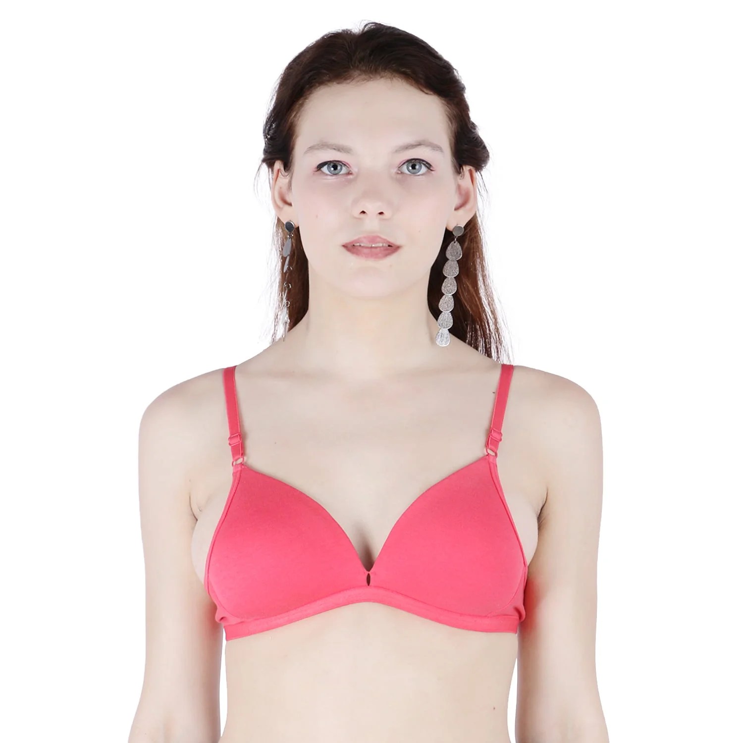 Damro Deep Neck Cotton Padded Bra Clothonics