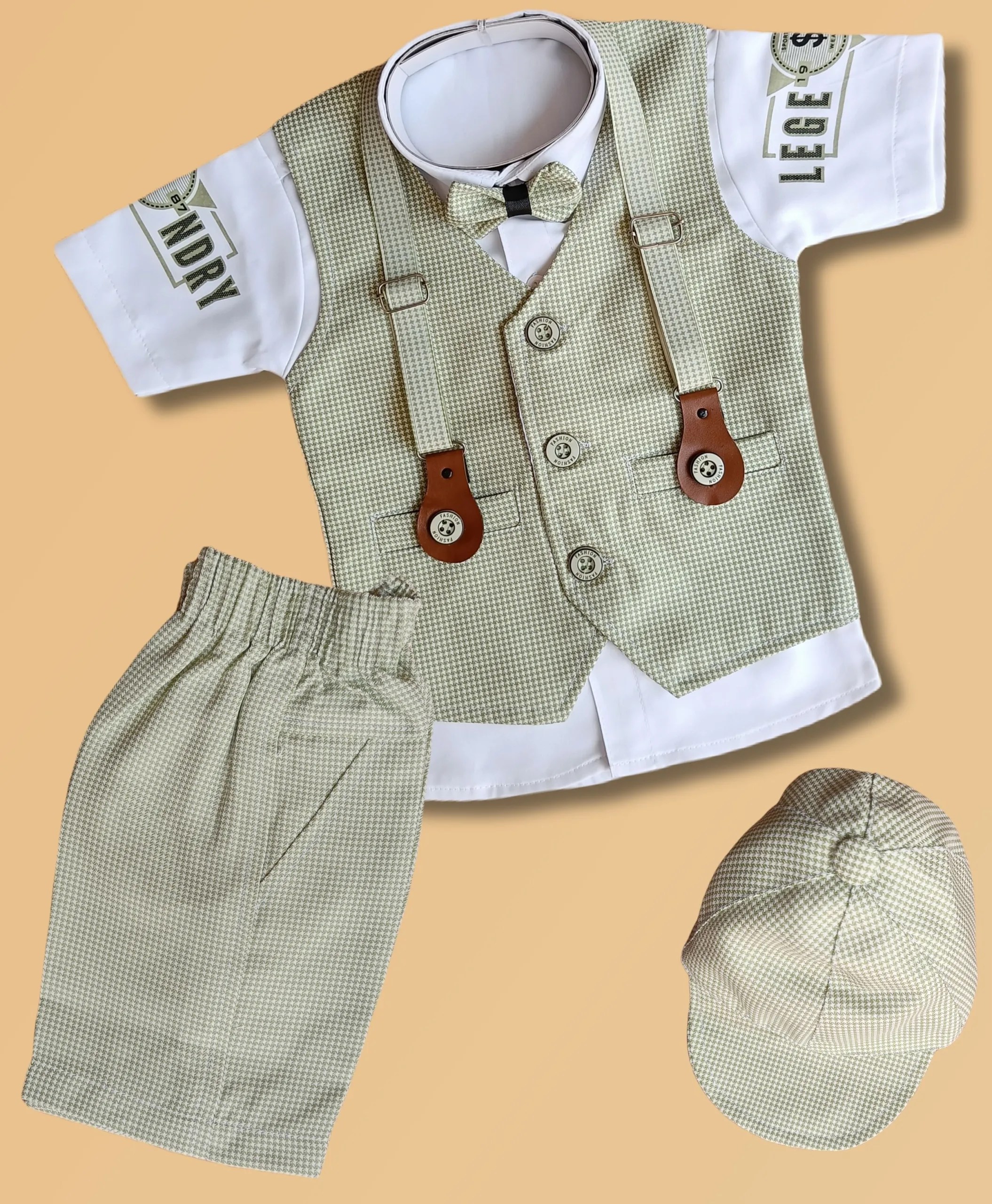 Baby Boy Party Wear Set GREY 612 Months Clothonics