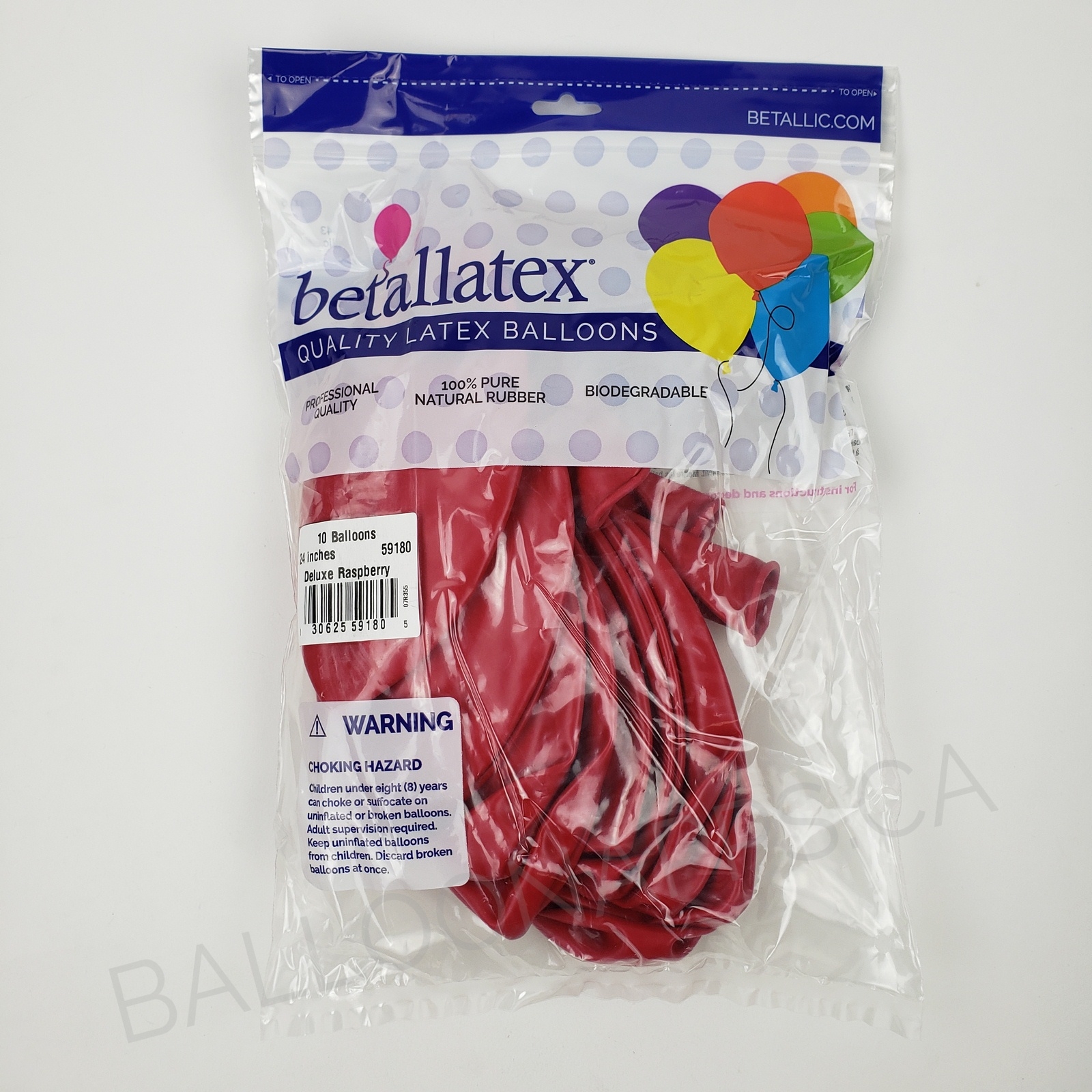 Deluxe Raspberry balloons Betallic Balloons supplier in Canada