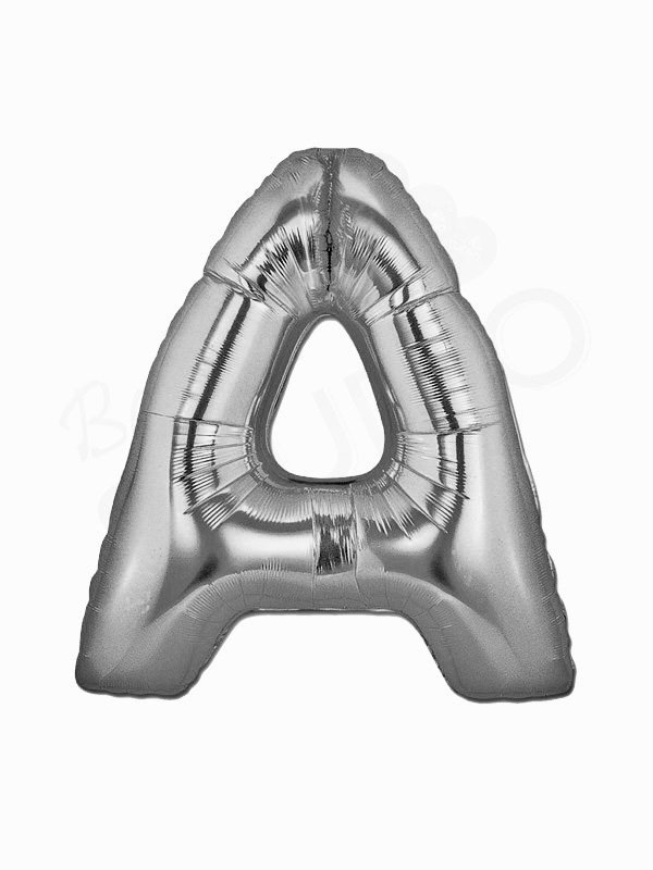 Silver Letter Balloon A balloons vancouver JC Balloon Studio