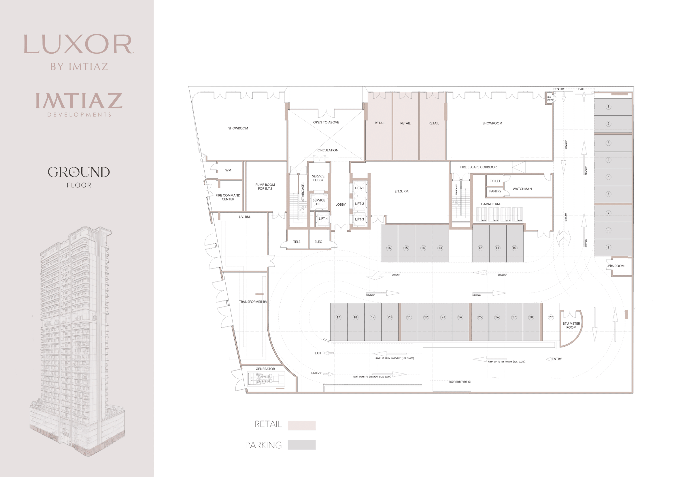 Floor Plans Luxor Jumeirah Village Circle (JVC) by Imtiaz Developments