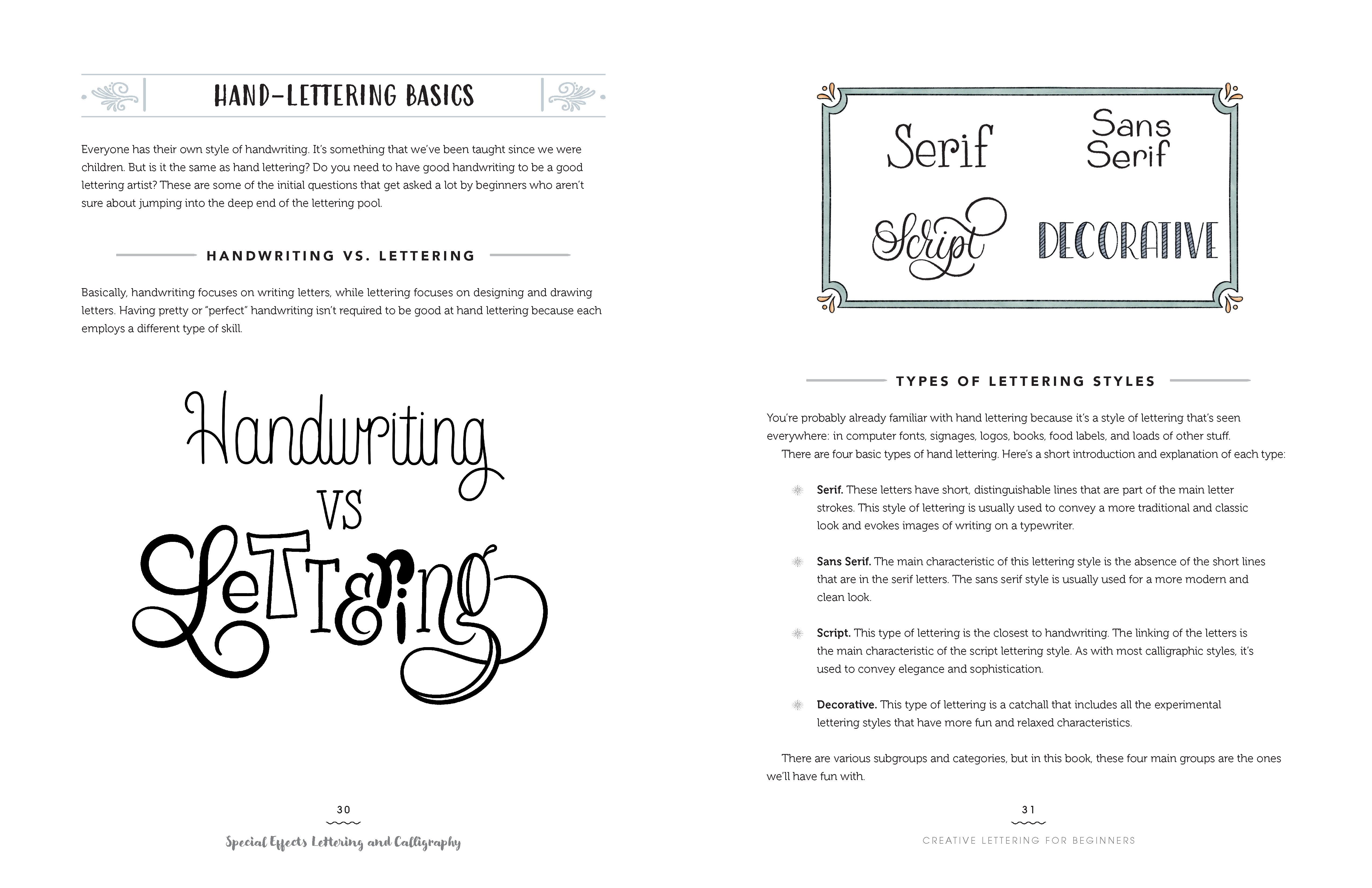 Special Effects Lettering and Calligraphy by Grace Frösén Quarto At A