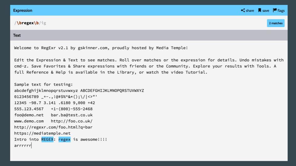 How to use Regex in JavaScript Fullstack Academy
