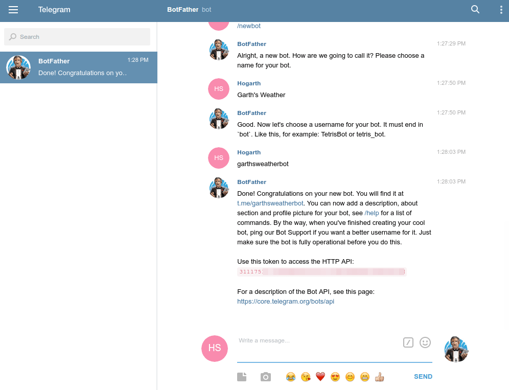 Telegram Dialogflow ES Google Cloud