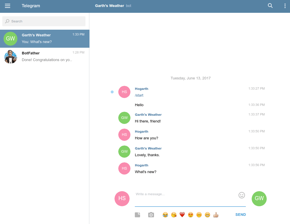 Telegram Dialogflow ES Google Cloud
