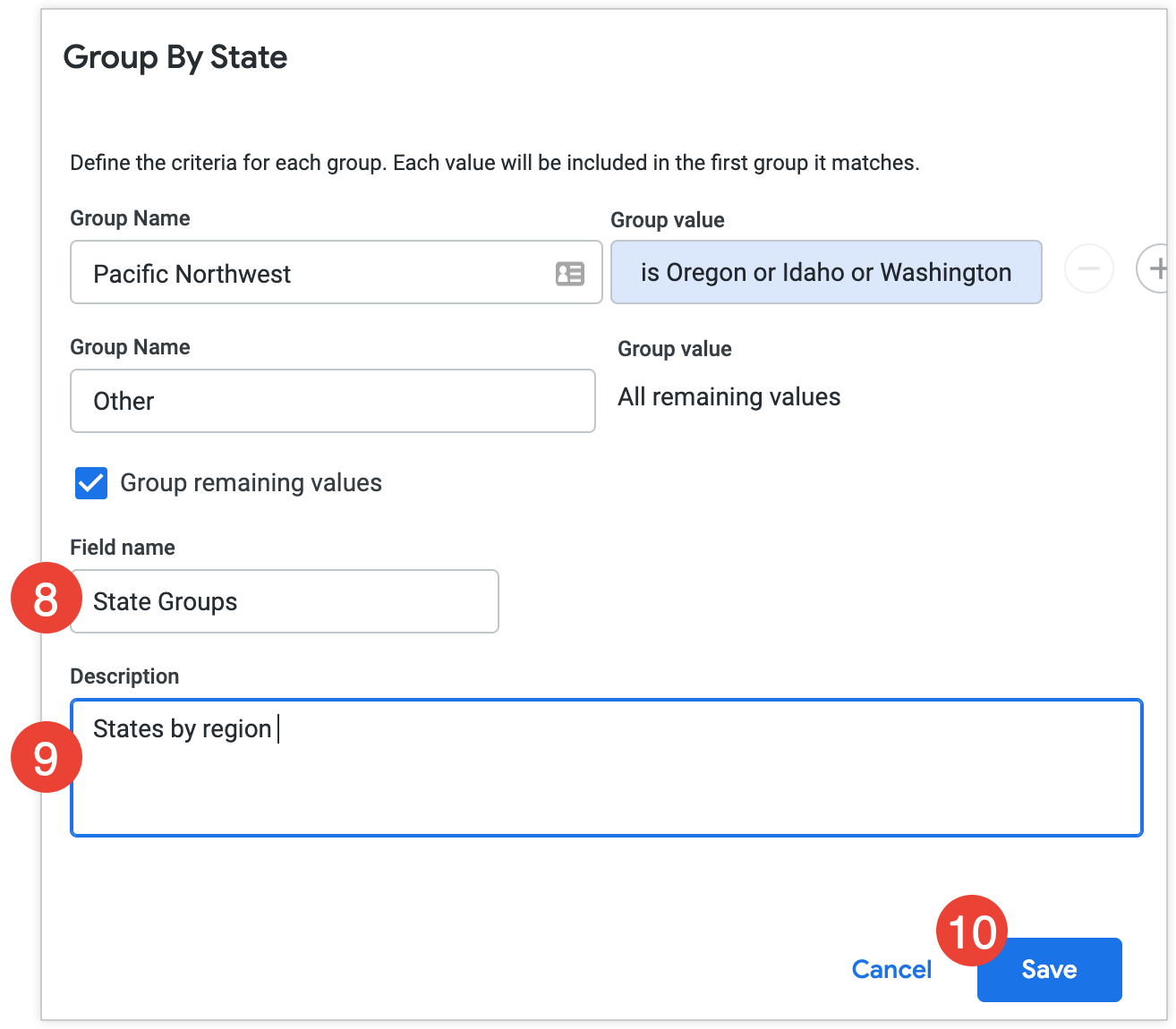 Adding custom fields Looker Google Cloud