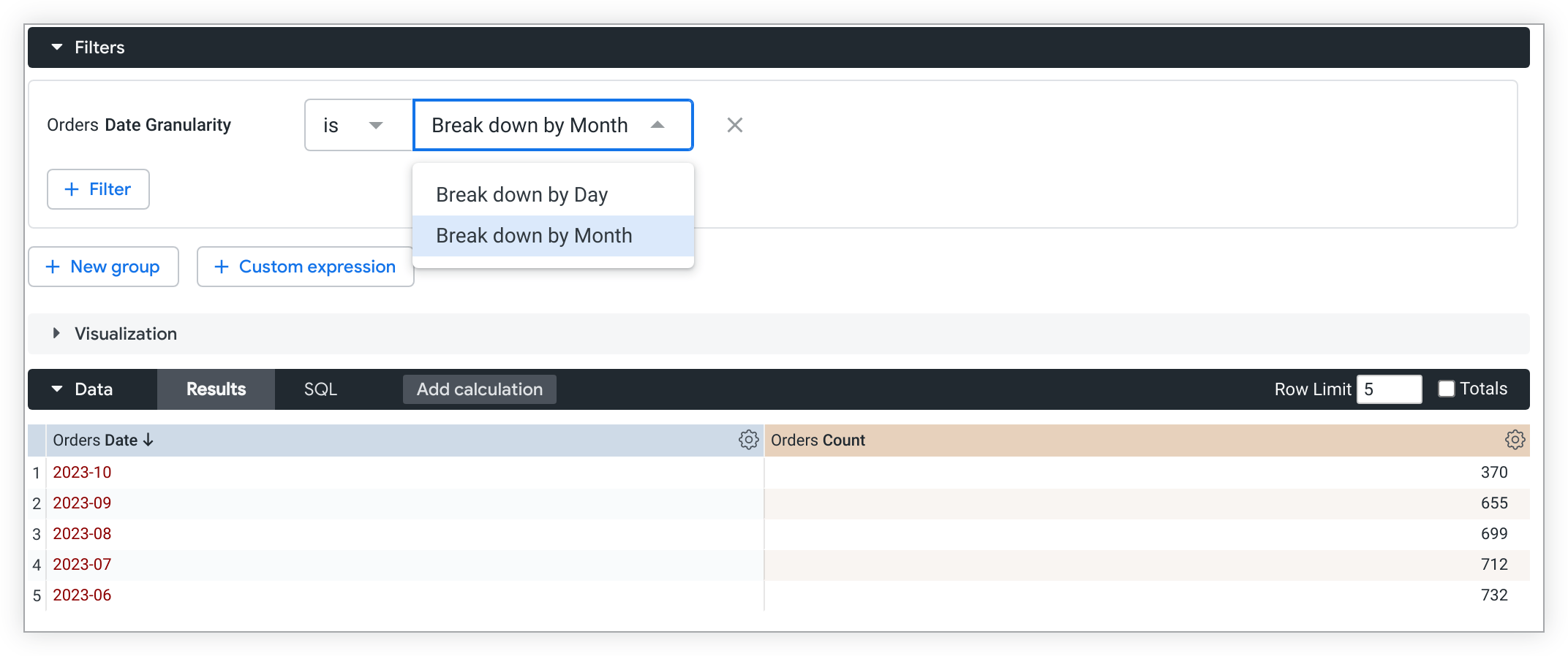 parameter Looker Google Cloud