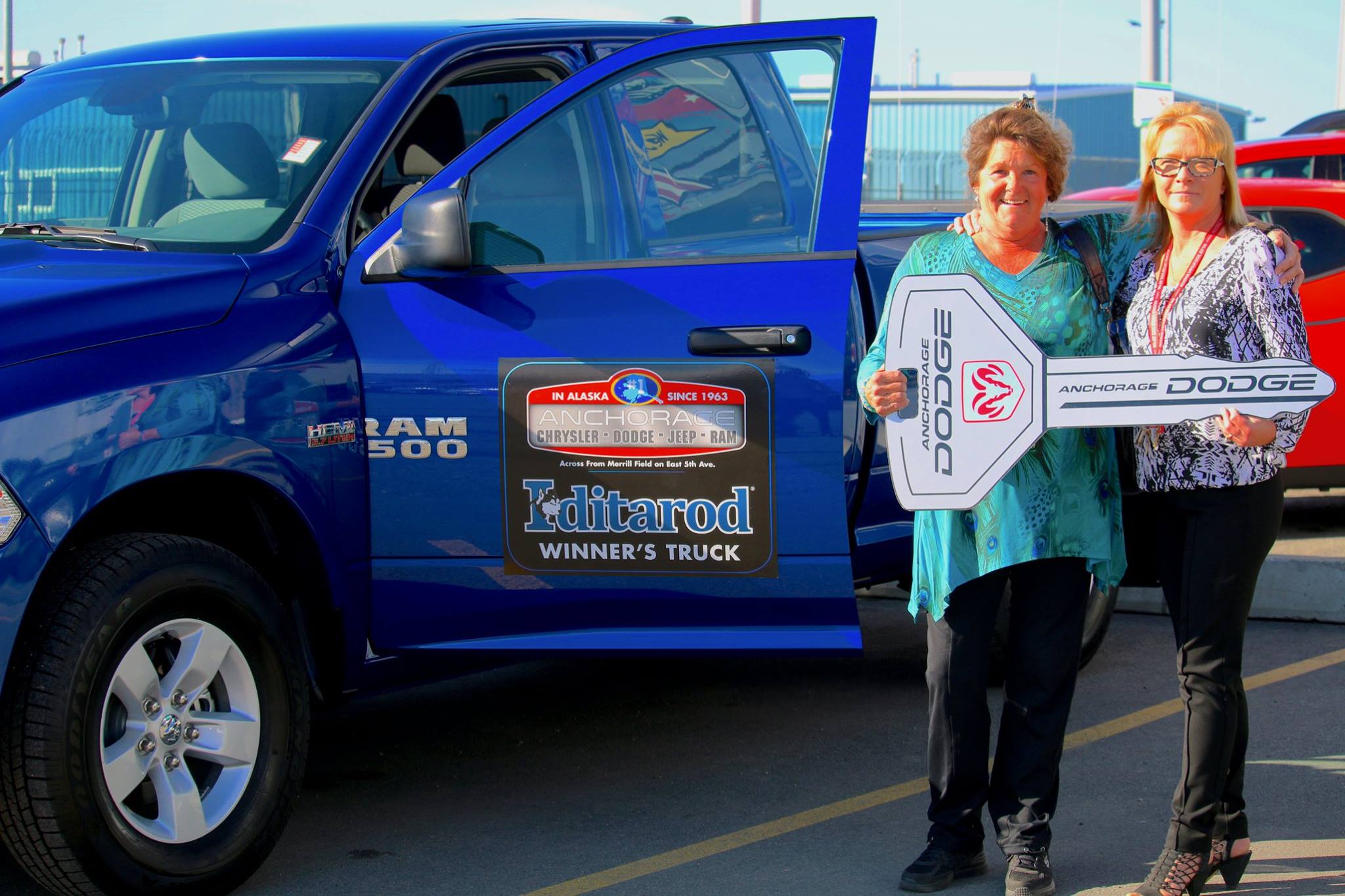 Tanis Anderson, Glennallen, AK, Summer Raffle Truck Winner Iditarod