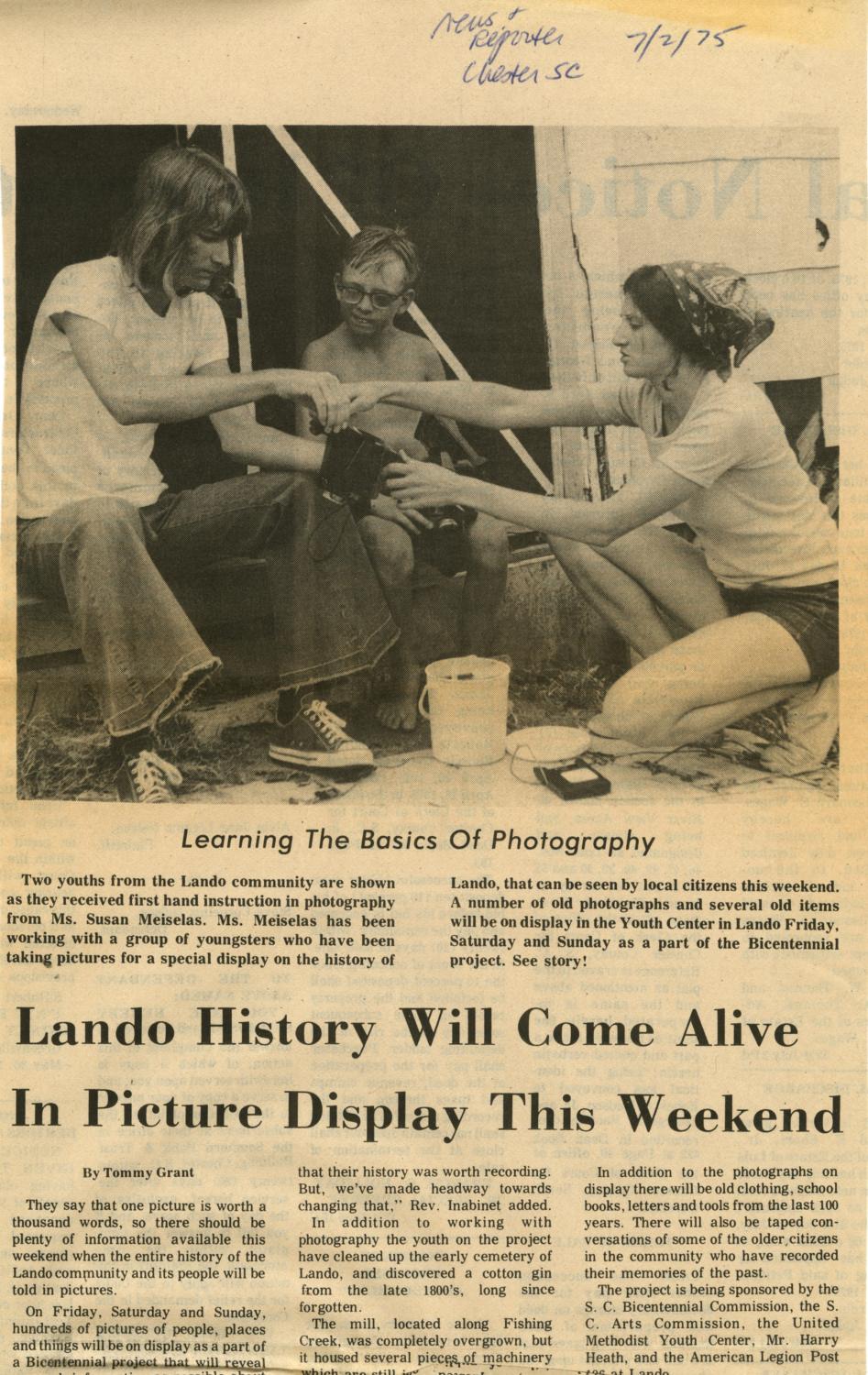 A Photographic Genealogy The History of Lando Susan Meiselas