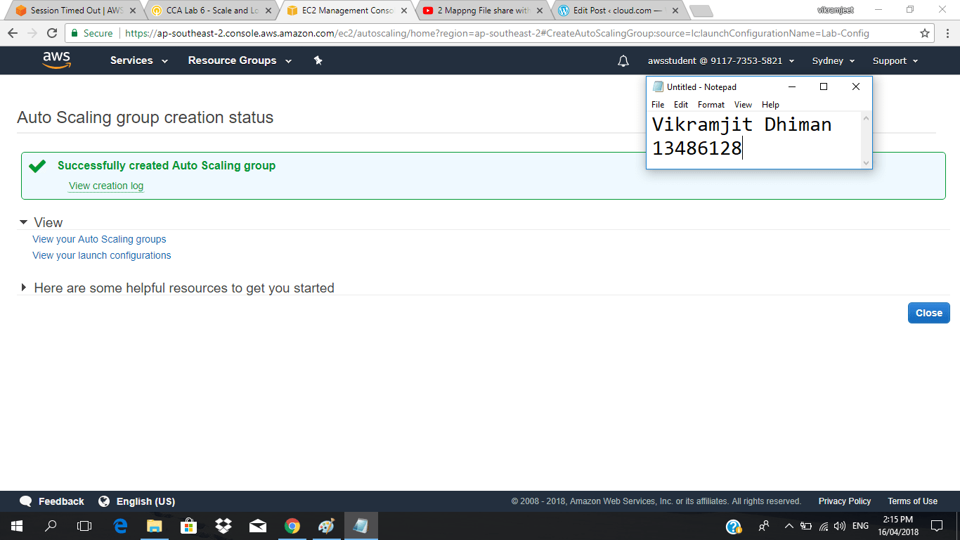 Lab 6 Scale and Load balance your Architecture