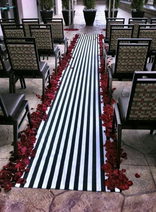 Unique wedding aisle runners