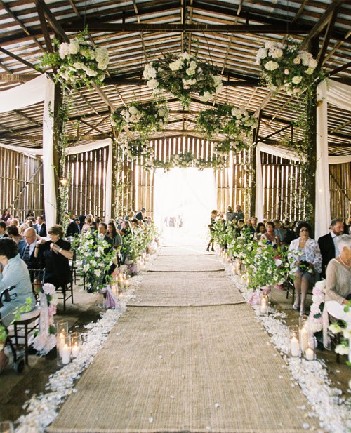 Unique wedding aisle runners