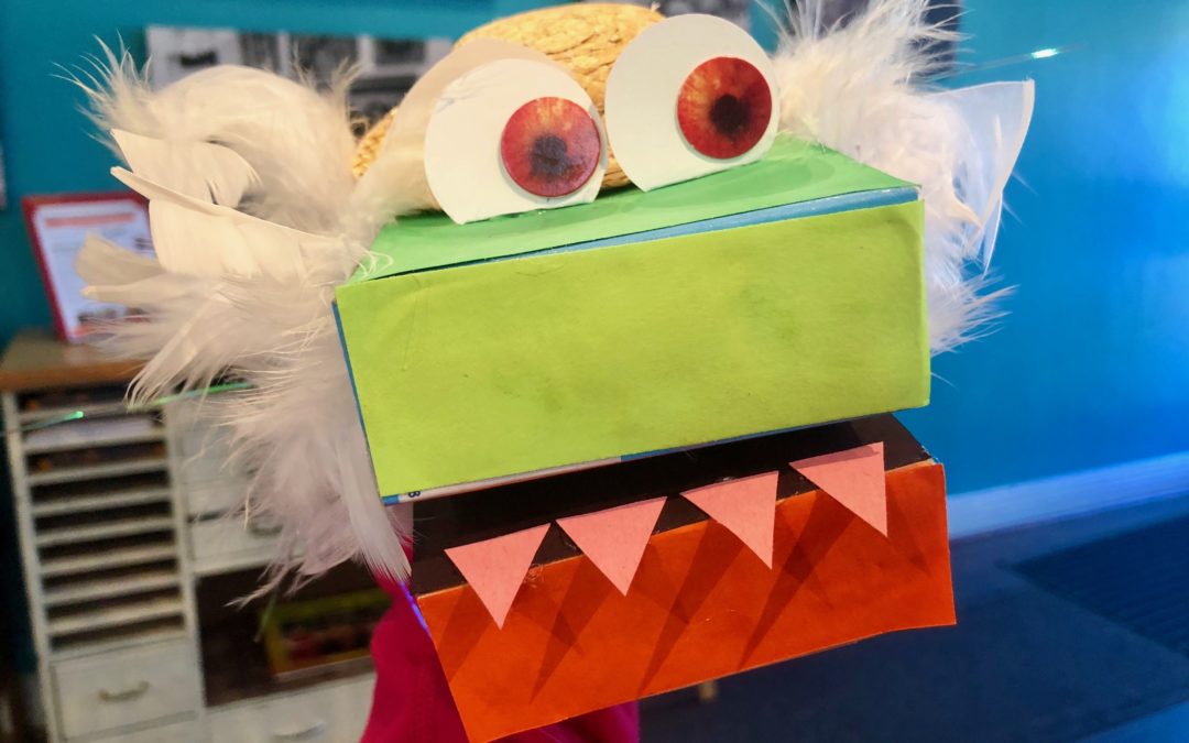 Let’s do ArTogether // Mac & Cheese Box Puppets