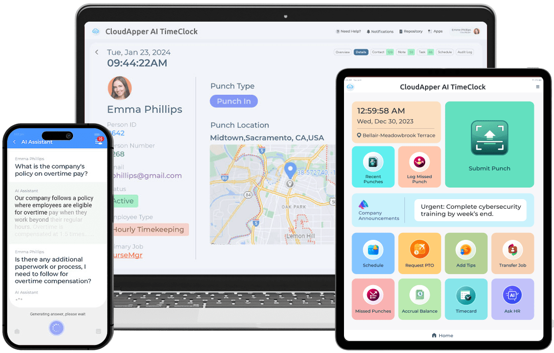 Tablet Time Clock for isolved HR & Payroll