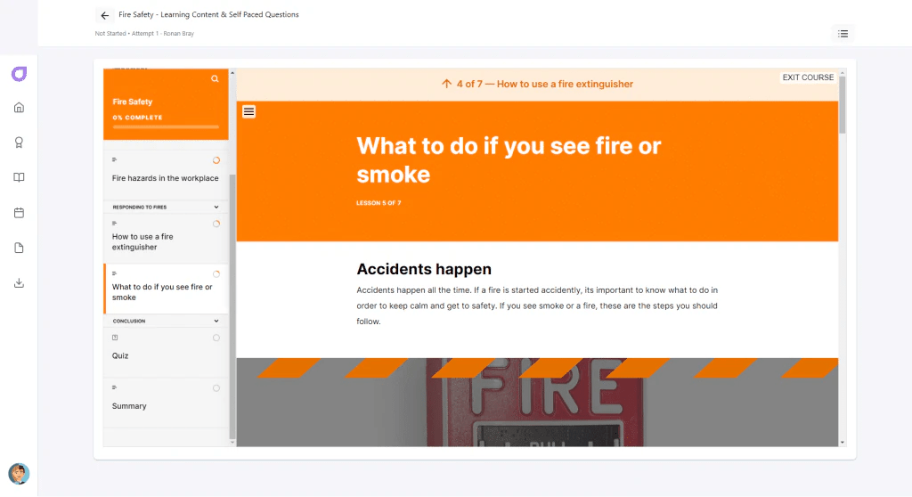Fire Safety & Prevention Course Free Training & Assessment