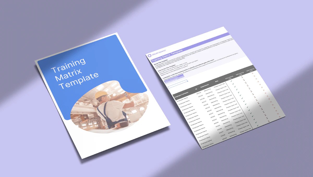 Training Matrix Template | Free Downloadable Resource