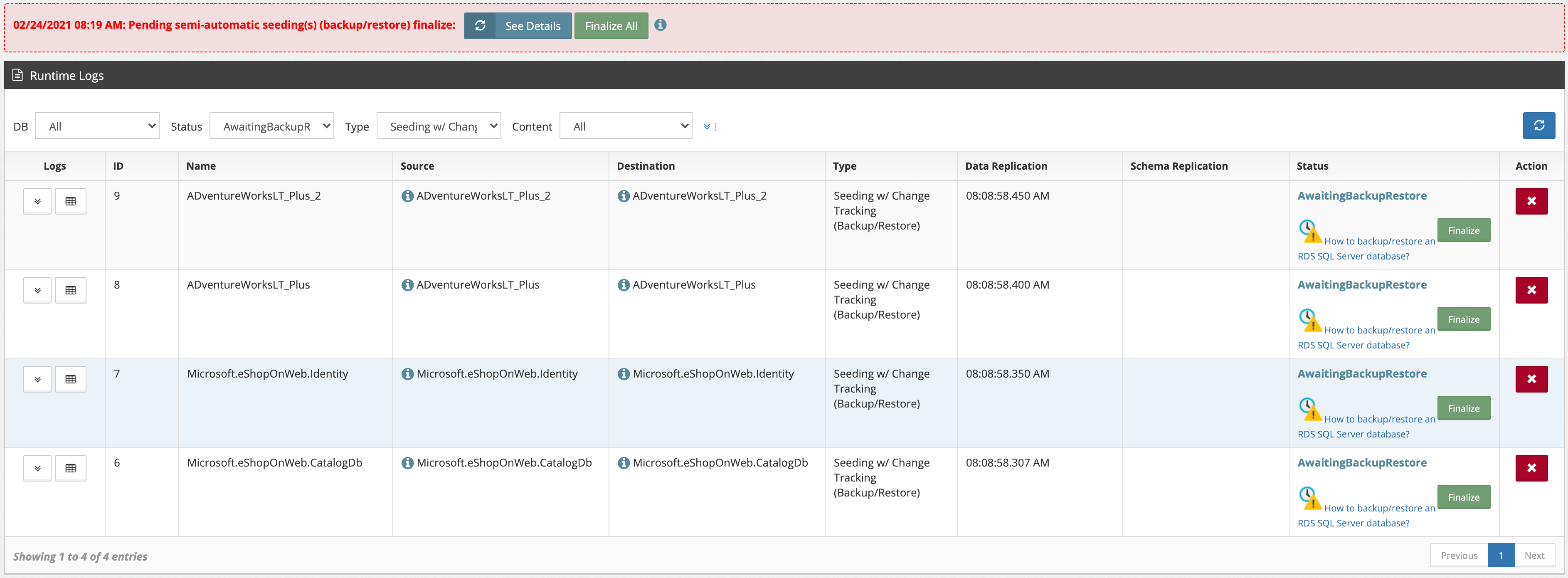 RDS/SQL Server SnapshotRestore CLOUDBASIX