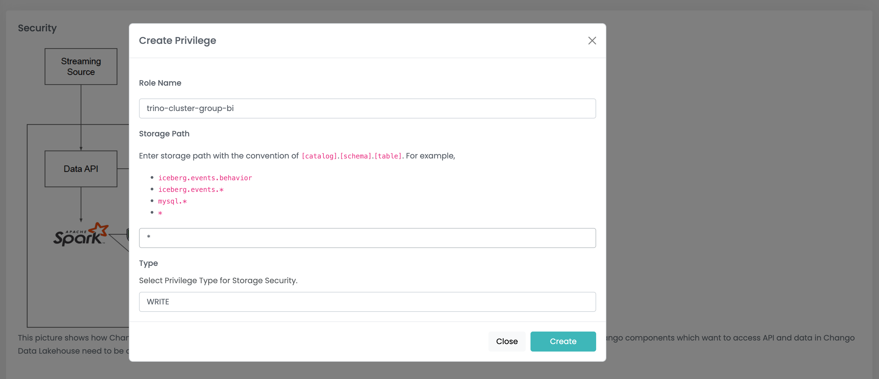 Run First Trino Query Chango Private