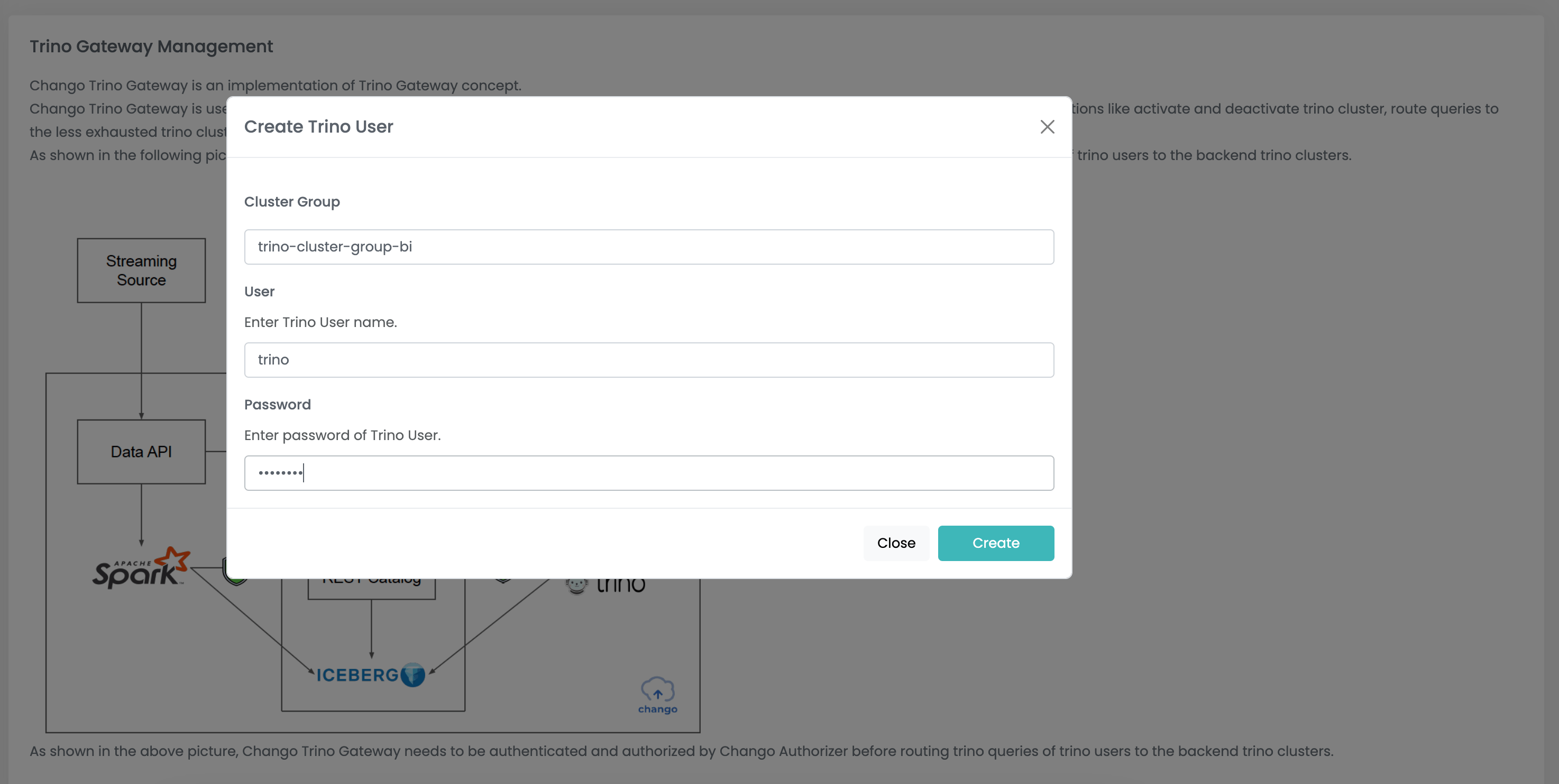 Run First Trino Query Chango Private