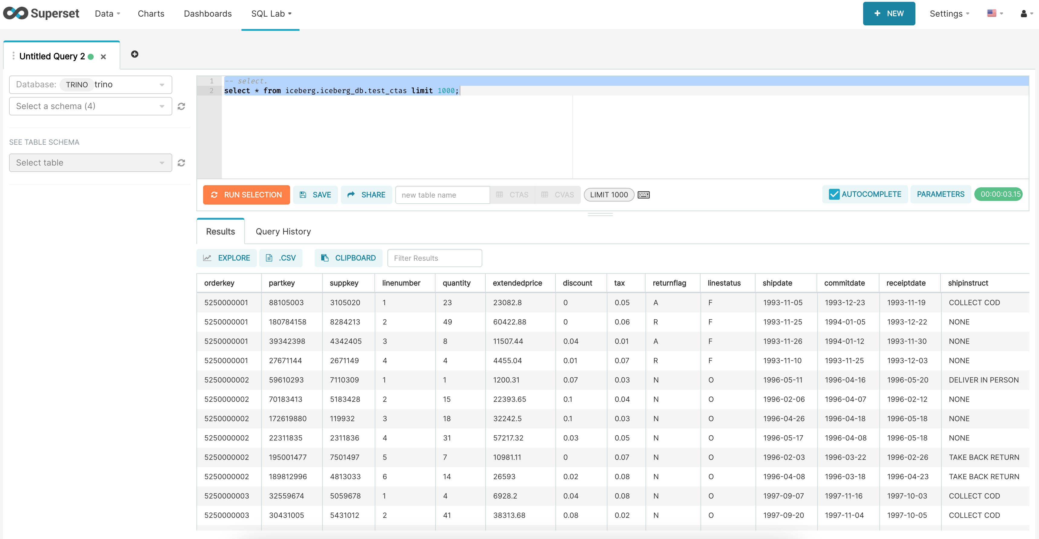 Run First Trino Query Chango Private