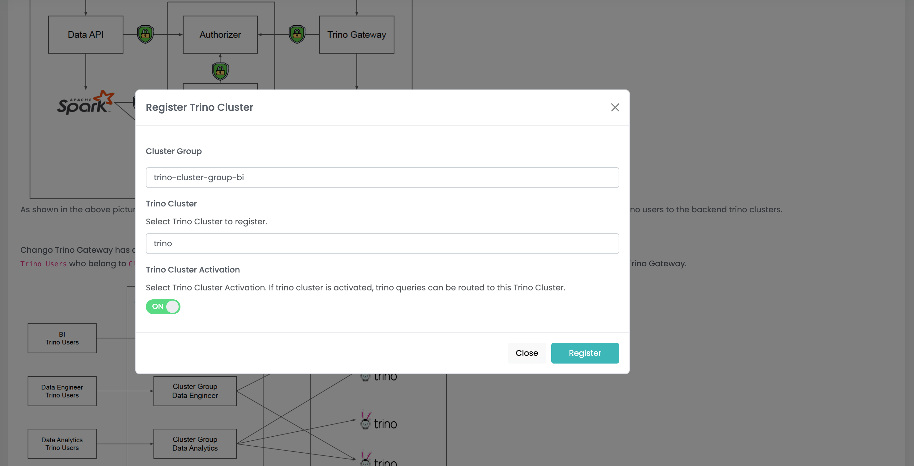 Run First Trino Query Chango Private