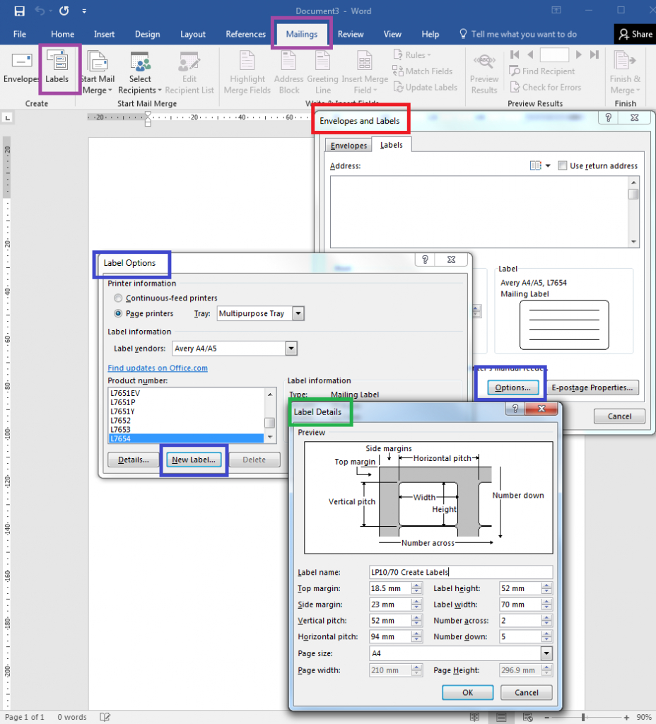 How To How To Create Your Own Label Templates In Word Inside How To