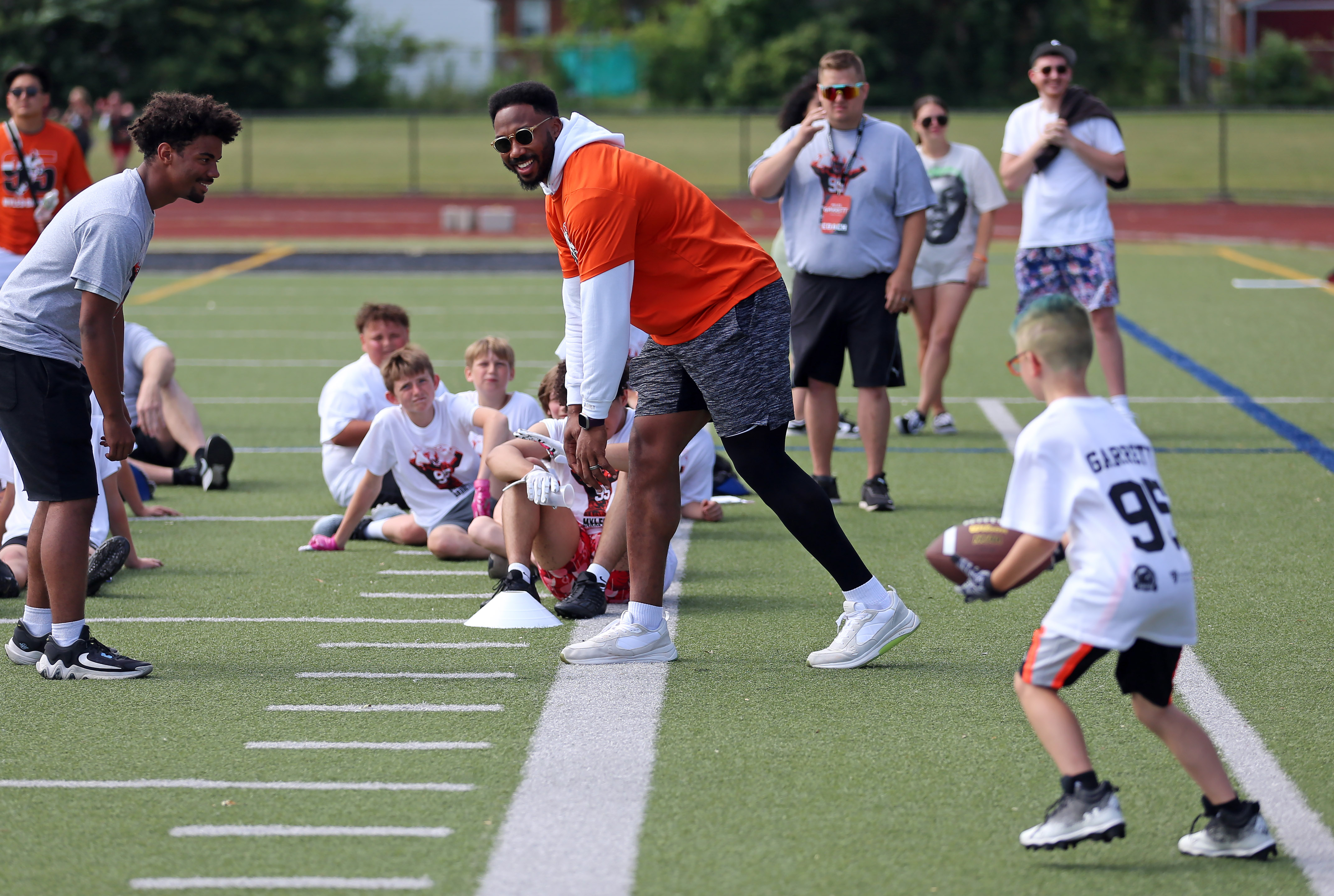 Myles Garrett Youth Football ProCamp, June 14, 2024