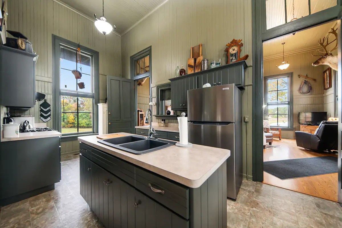 Train Depot Airbnb in Colon, Michigan