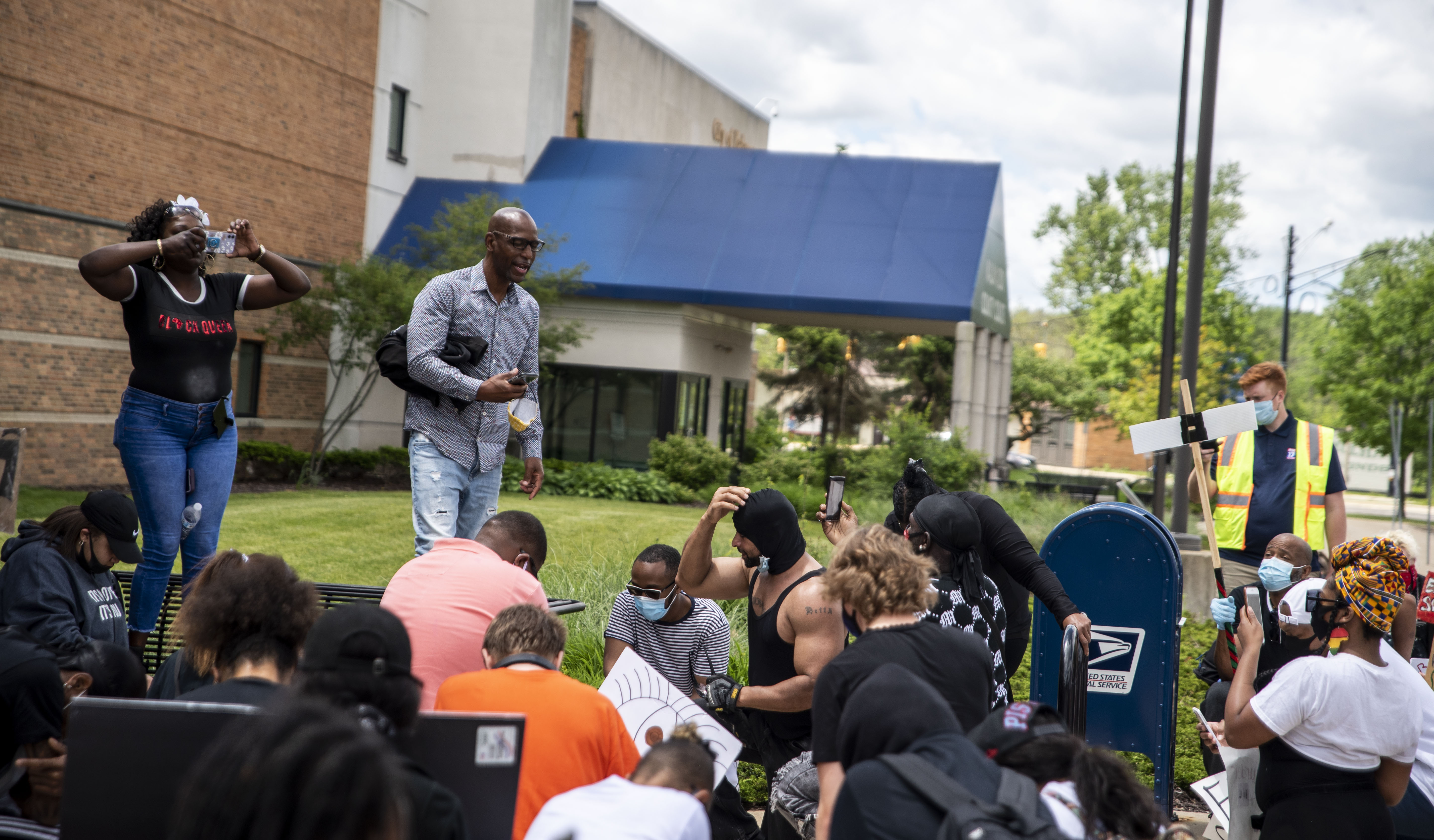 Black Lives Matter demonstration in downtown Kalamazoo