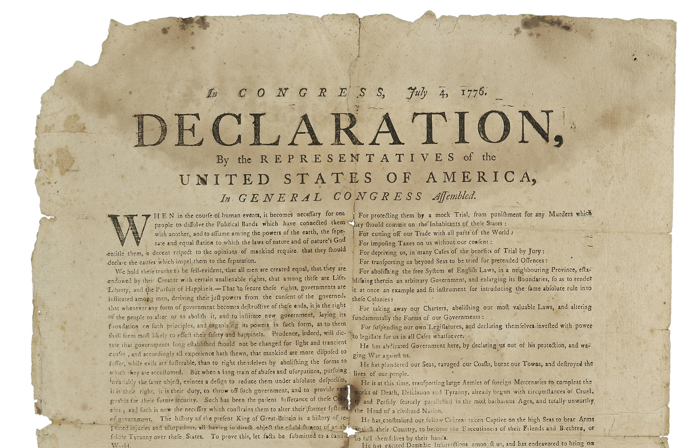 Declaration Of Independence Text