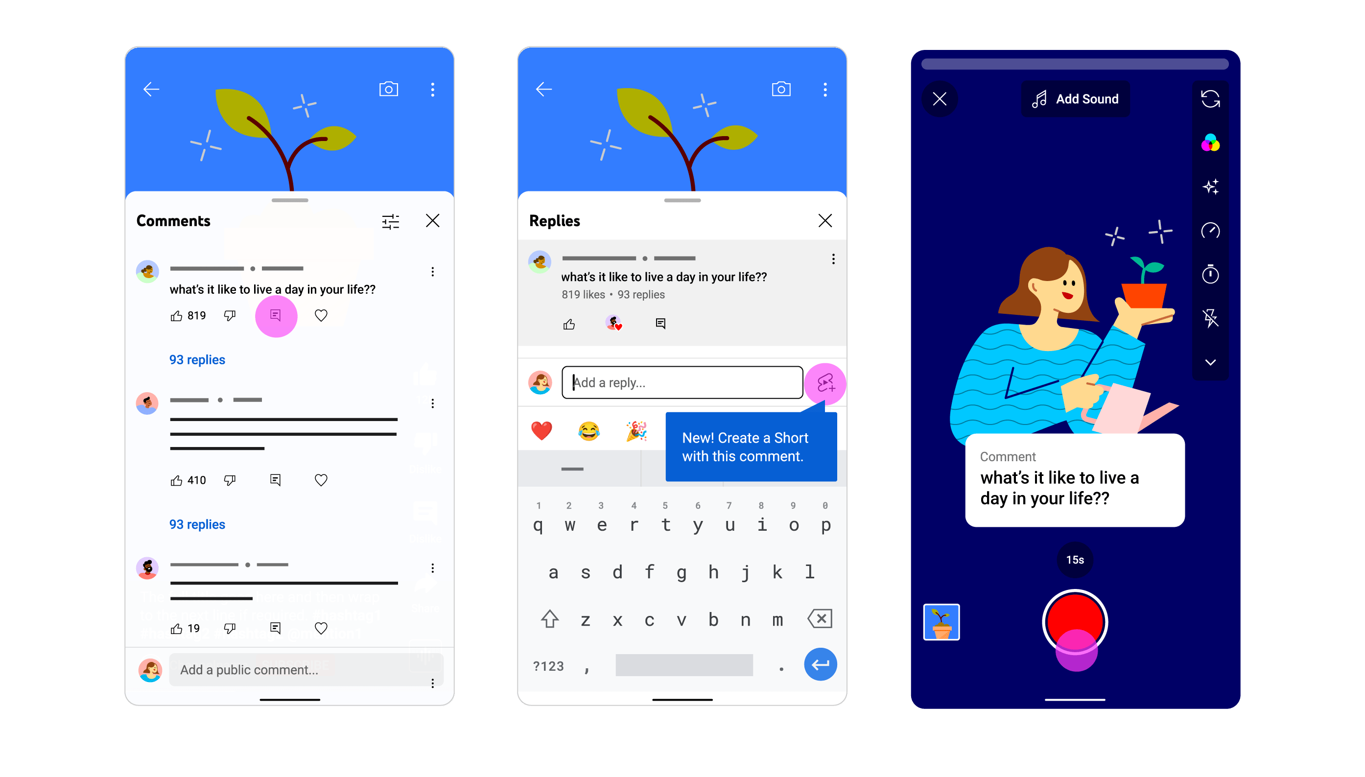 YouTube habilita responder a los comentarios con videos cortos de