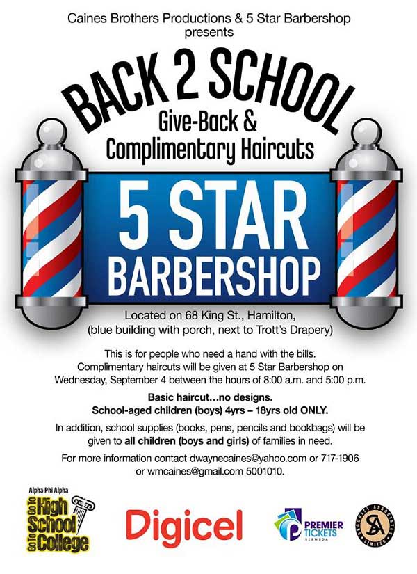 Back To School Free Haircuts For School Boys Bernews
