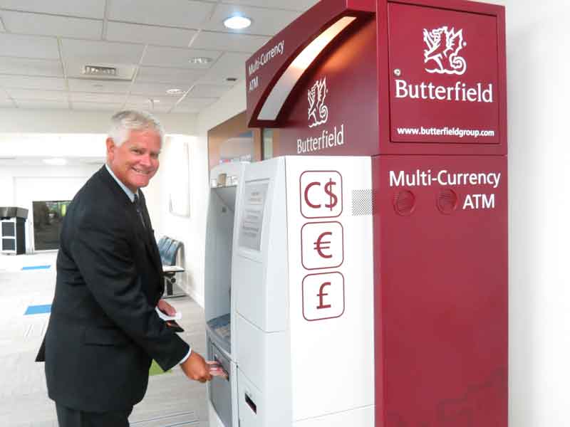 Butterfield Introduces First MultiCurrency ATM Bernews