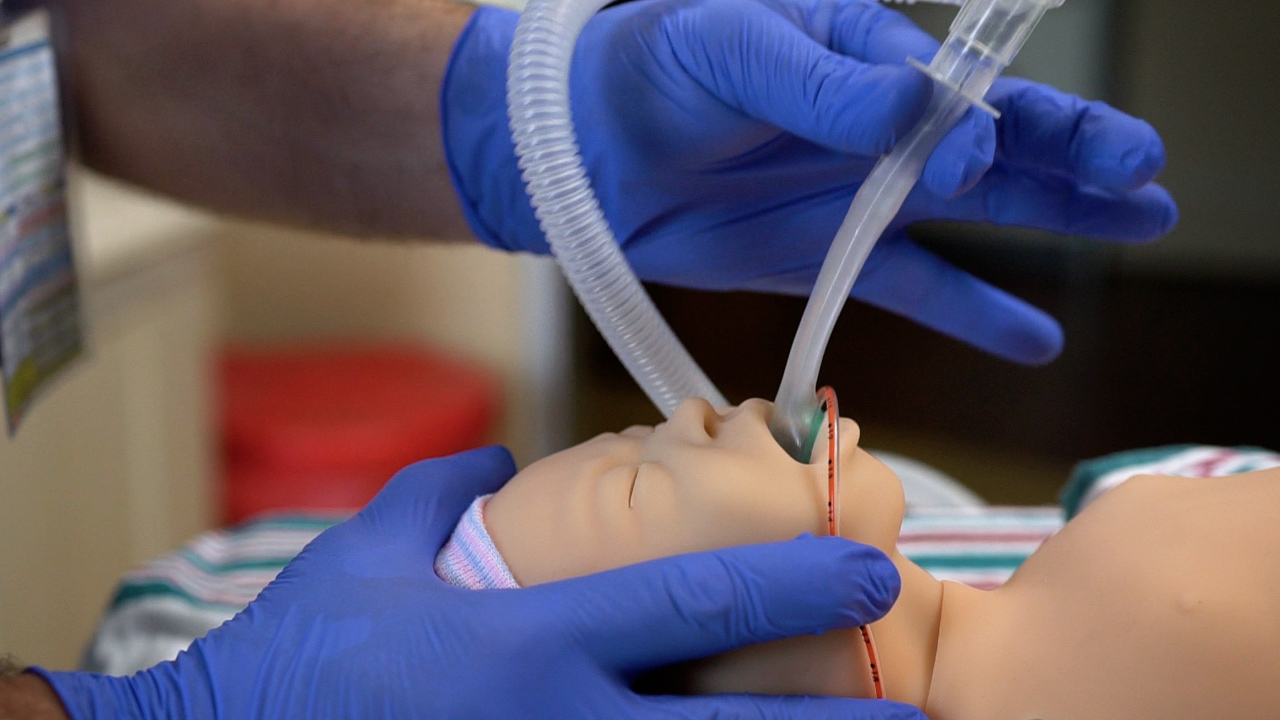 Laryngeal Mask Airway LMA Placement in a Neonatal Patient Simulator Using a NonInflatable