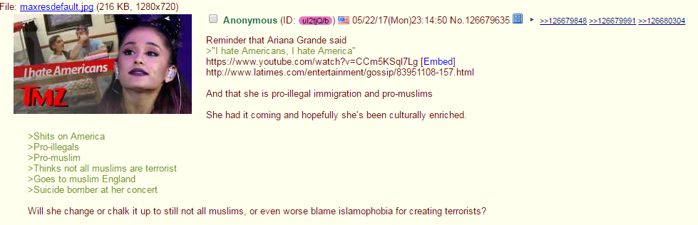 Pro-Trump and fringe media are smearing Ariana Grande after a terror