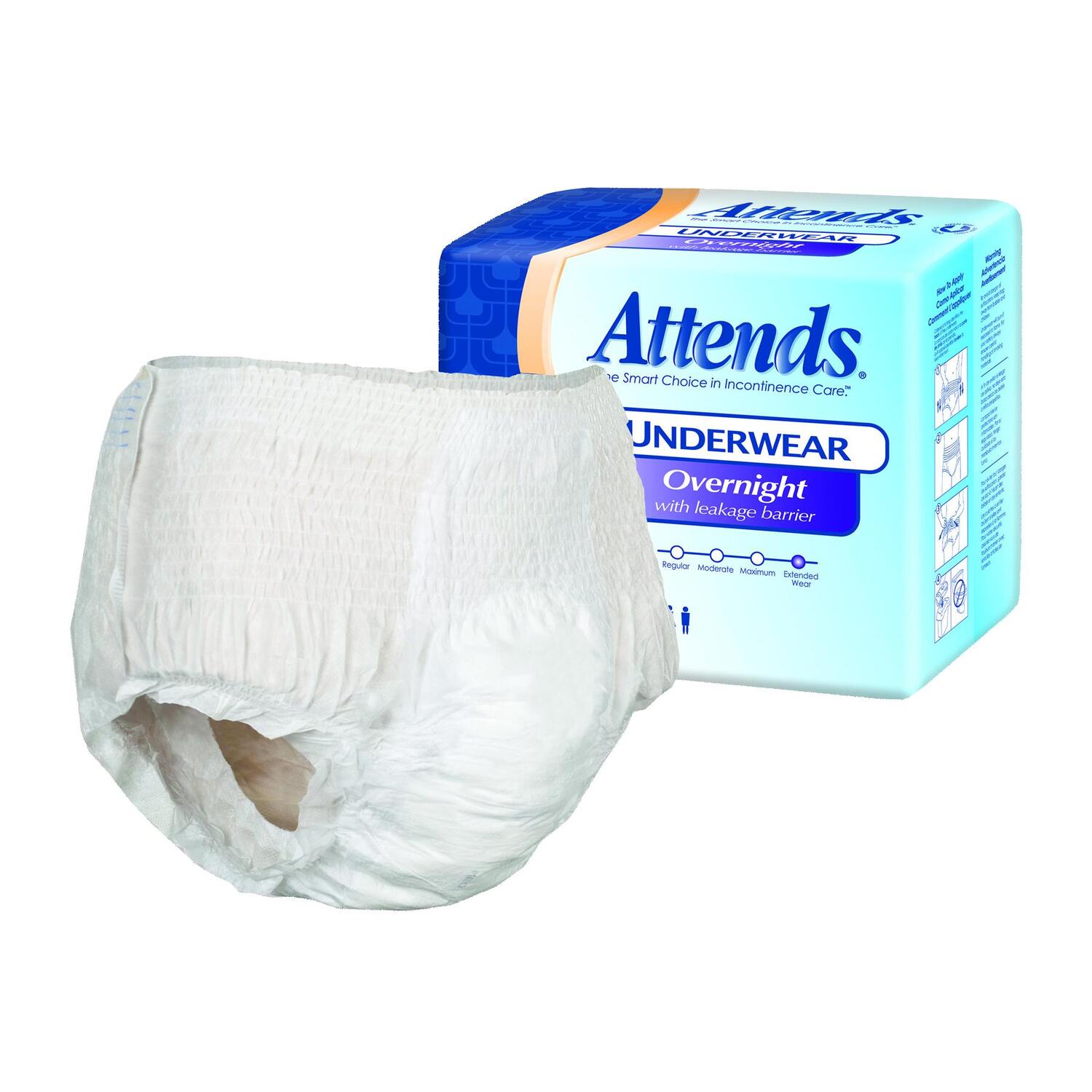 Attends Healthcare Overnight Protective Underwear by OJ Commerce 22.04